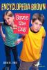 Book cover for "Encyclopedia Brown saves the day".