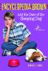 Book cover for "Encyclopedia Brown and the case of the sleeping dog".