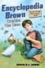 Book cover for "Encyclopedia Brown cracks the case".